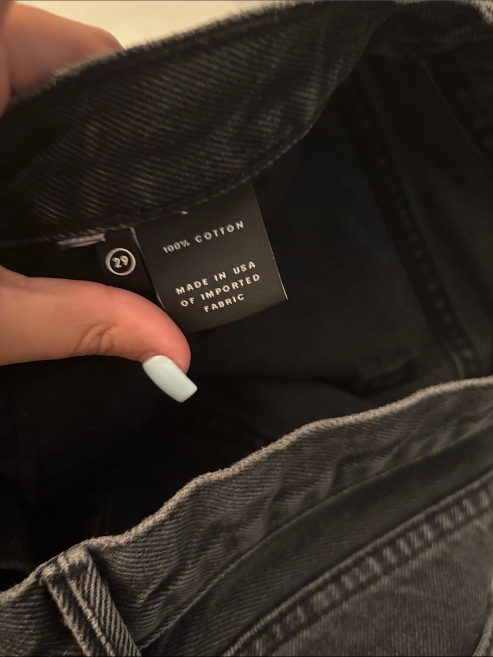 GRLFRND Black High-Rise Distressed Straight Jeans - Picture 5 of 6